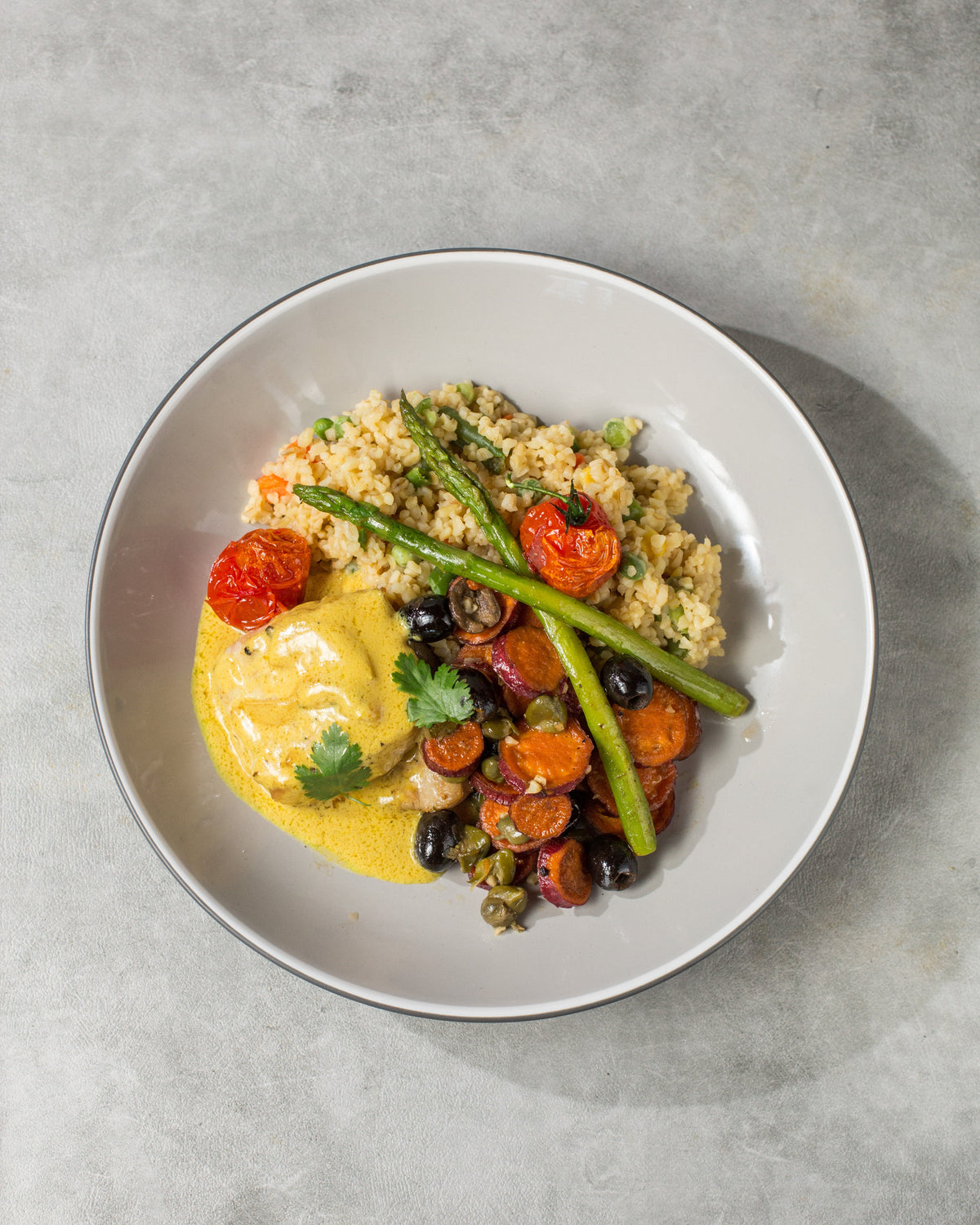 MAHI-MAHI IN SAFFRON CREAM SAUCE — 45G PROTEIN