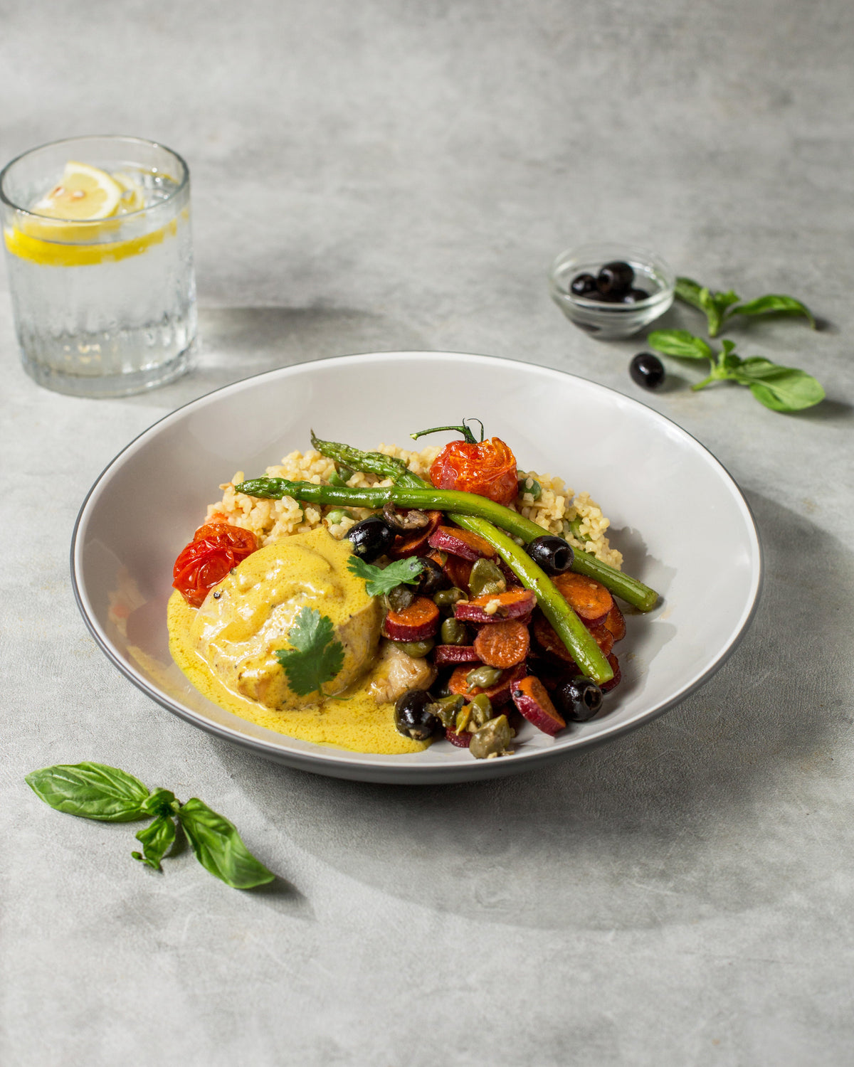 MAHI-MAHI IN SAFFRON CREAM SAUCE — 45G PROTEIN